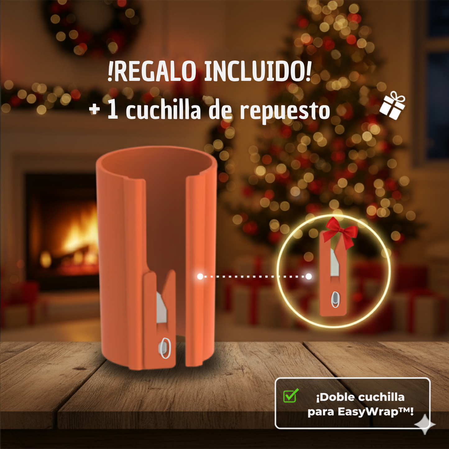 EasyWrap™_ Cortador papel de regalo con precisión
